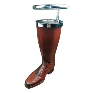 Wooden Umbrella Stand in the shape of a Texan Boot, 1950s For Sale