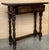 Early 20th Narrow Catalan Spanish Carved Walnut Console Table With Drawer For Sale - Image 6 of 8