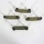Set of Four Atomic Mid-Century Danish Modern Style Brass Drawer Pulls Rectangular Dresser Handles For Sale - Image 6 of 10