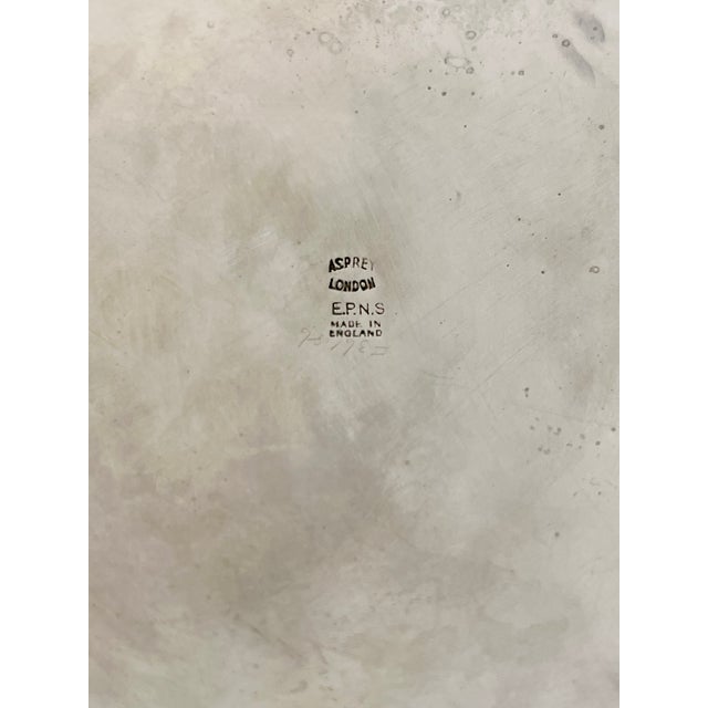 Antique Art Deco Asprey of London Silver Plate Ice Champagne Bucket on Later Stand For Sale - Image 14 of 18