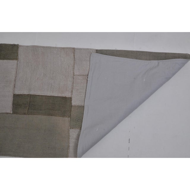 Turkish Home Living Vintage Hemp Kilim Rug For Sale - Image 3 of 10