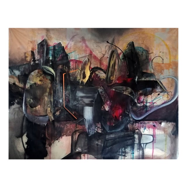 Stefano Mazzolini, Kharkiv, 2022, Acrylic & Oil on Canvas For Sale