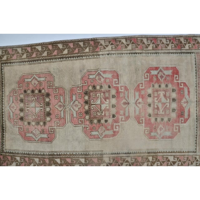 1960s Oushak Floor Handknotted Wool Carpet For Sale - Image 10 of 10
