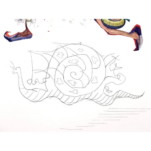 Salvador Dali, Plum, Hand-Signed Lithograph, 1969 For Sale - Image 6 of 15