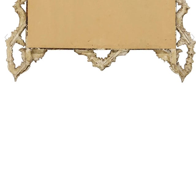 Early 20th-Century Italian Rococo Mirror – Carved Wood With Aged Finish and Divided Antique Glass For Sale - Image 16 of 17