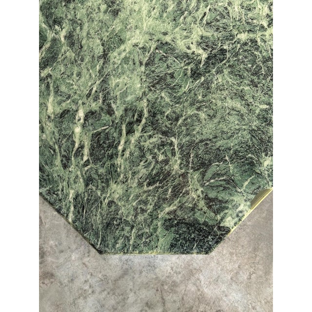 Verde Alpi Marble Coffee Table, Italy, 1970s For Sale - Image 12 of 18