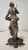 Late 19th Century Elegant 19th Century Neoclassical Spelter Statue of Woman With Grapes, Bronze Patina, 18" Tall For Sale - Image 5 of 8