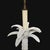 Mid 20th Century Vintage Palm Beach Regency White Porcelain Palm Tree Table Lamp For Sale - Image 5 of 16