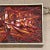 Red Modern Abstract Oil Painting, Fire Red, Signed, 1966, 19x13 in Mid-Century For Sale - Image 8 of 15