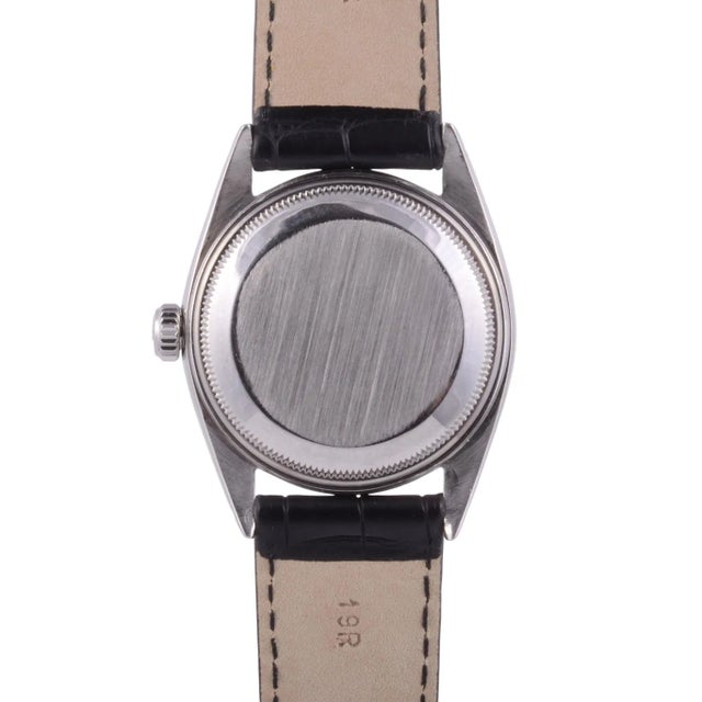 Contemporary 1970s Rolex Air King Lavender Dial Wrist Watch For Sale - Image 3 of 4