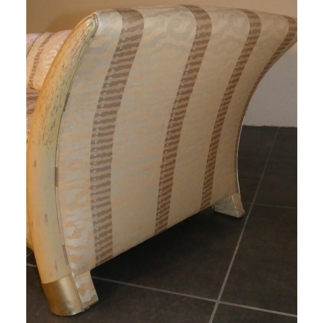 Beige Colonial Style Sofa and Armchair with Saber-Shaped Resin Feet, Italy, 1970s, Set of 2 For Sale - Image 8 of 18