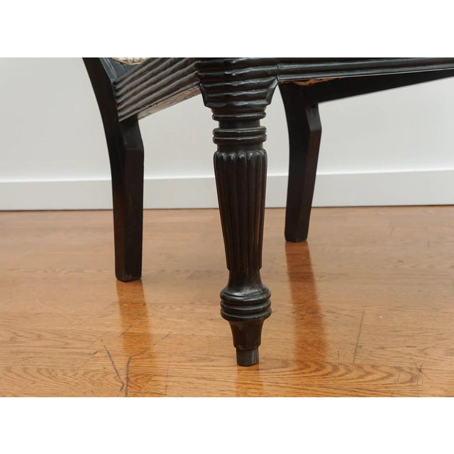 English Early 19th Century Ebony Carved Grandfather Shell Mark Chair For Sale - Image 3 of 17
