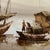 Brown Vintage Painting of Mixed Media Chinese Junk Boats by Paul Wong Framed For Sale - Image 8 of 12