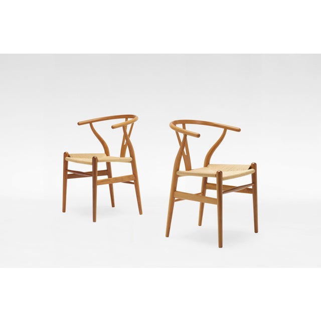 Carl Hansen & Søn CH24 Wishbone Chairs by Hans J. Wegner for Carl Hansen and Son, Denmark, 1950s, Set of 4 For Sale - Image 4 of 7