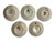 Ceramic Vintage Tichelaar Makkum Hand-Painted Small Wall Plates, 1960s, Set of 5 For Sale - Image 7 of 9