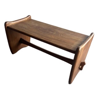 Vintage Sculptural Wooden Coffee Table For Sale