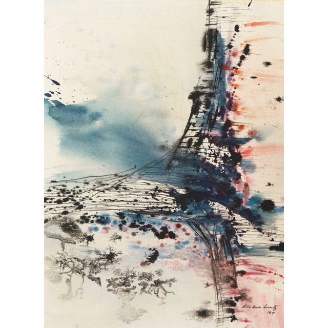 Antique White 'Architectonic Abstract' by Beth Swartz, 1967; Smithsonian, Jewish Museum, Woman Artist, Phoenix For Sale - Image 8 of 8