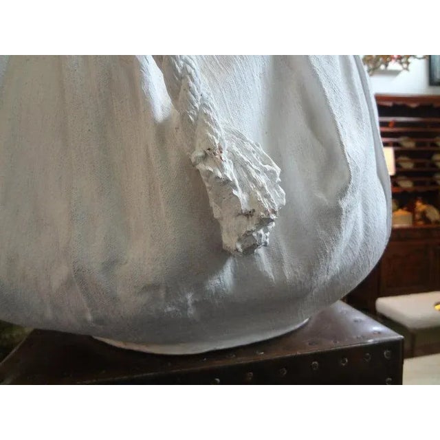 1980s Italian Painted Terracotta Rope Bound Draped Urn After John Dickinson For Sale - Image 5 of 11