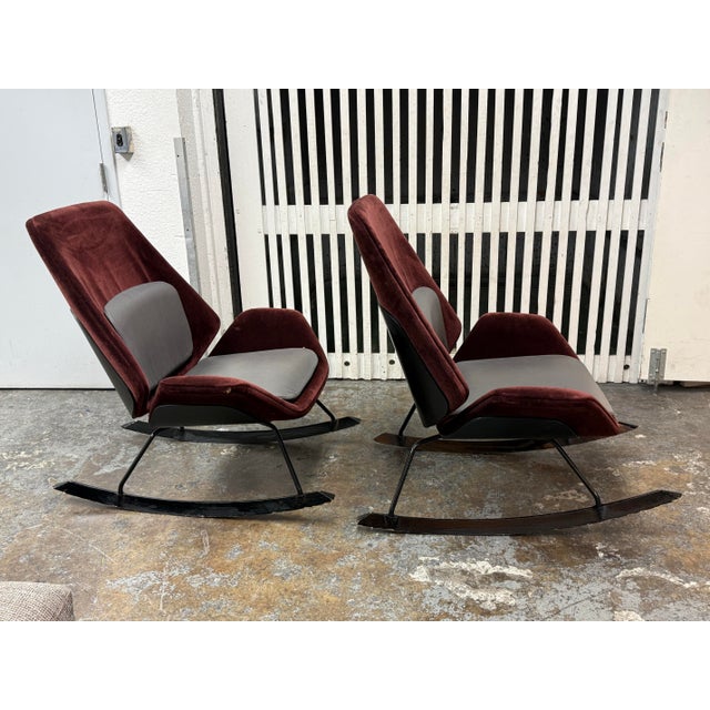 Scott Wilson for HBF Fulton Rocker Armchairs, Pair For Sale In San Francisco - Image 6 of 12