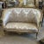 Loving the style. Beautiful big sofa with white upholstery and gold details. Fully refinished in new gold and padding. We...