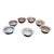1950s Himalayan Nepalese Hand-Wrought Copper Altar Offering Bowls - Set of 7 For Sale