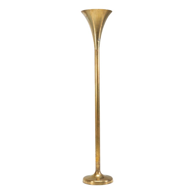 Brass Luminator Floor Lamp attributed to Marcello Piacentini, 1950s For Sale