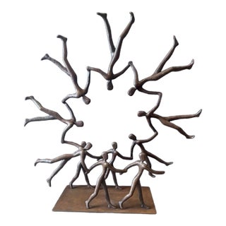 Tolla Inbar, Circle of Life - Bronze Figurative Sculpture For Sale