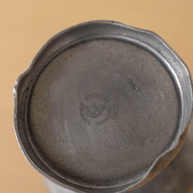 1930s French Pewter Bud Vase For Sale - Image 11 of 11