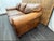 Wood Rh Original Lancaster Leather 3-Cushion Sofa – 7' Petite 38"d | Italian Brompton Cocoa | Down-Feather | Pre-Owned For Sale - Image 7 of 18
