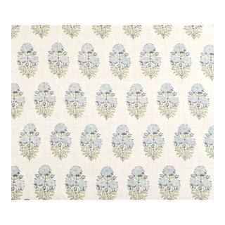Lisa Fine "Mughal Flower" Fabric 4.75 Yards For Sale