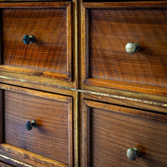 Wood Wide chest of drawers, Italy 1960s For Sale - Image 7 of 18