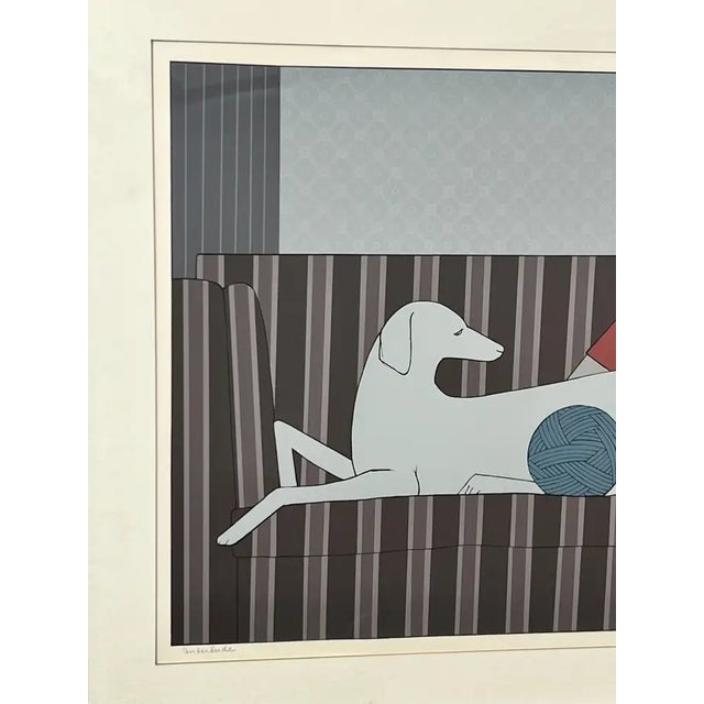 Will Barnet " Interlude" Silk Screen Print 1982 Hand Signed, Numbered & Framed 1982 For Sale - Image 4 of 16