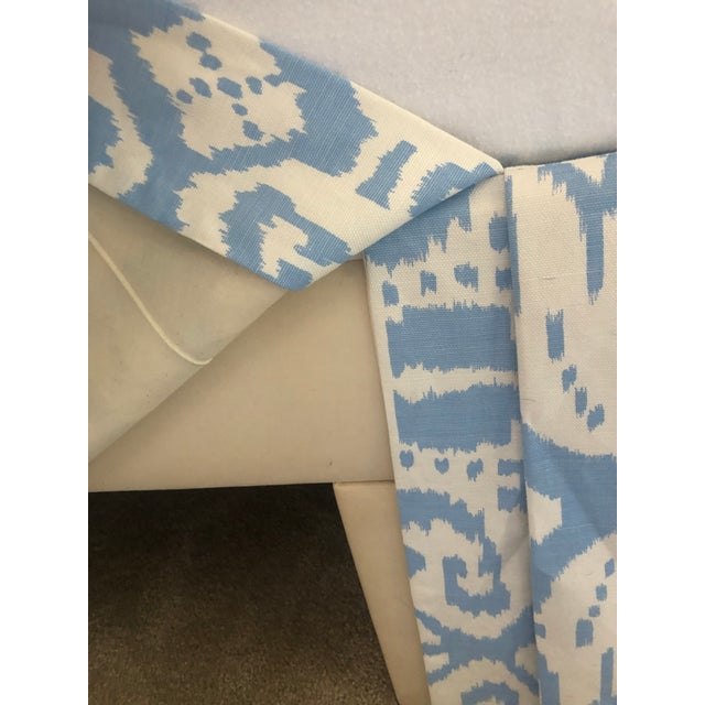 Textile Quadrille Textiles XL Full Size Upholstered Bed For Sale - Image 7 of 8
