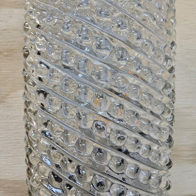 Black Vintage Dutch Wall Lamp with Bubble Glass Texture by Glashutte Limburg, 1960s For Sale - Image 8 of 16