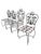 French Wrought Iron Chairs, 1970s, Set of 4 For Sale - Image 3 of 16