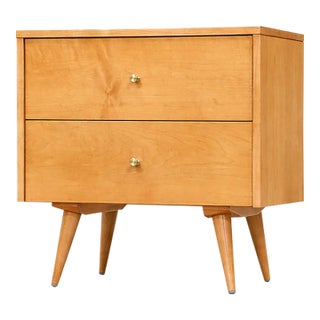 1950s Refinished Paul McCobb Planner Group Maple Nightstand For Sale