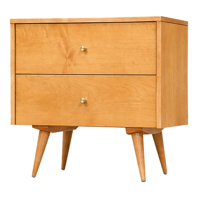 1950s Refinished Paul McCobb Planner Group Maple Nightstand For Sale