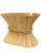 Mustard Vintage McGuire "Sheaf of Wheat" Oval Center Table, San Francisco, California, Circa 1970s/1980s For Sale - Image 8 of 12