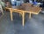 Mid-century six-eight person rattan dining table with pole rattan base and a solid mahogany table. The large rattan dining...