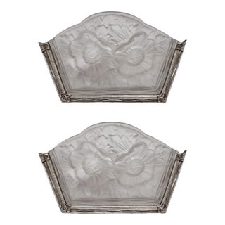French Art Deco Sconces by Mouynet & Verdun 1930 France - A Pair For Sale