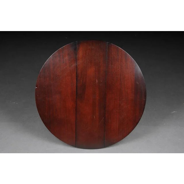 Brown English Folding Side Table, 20th Century For Sale - Image 8 of 12