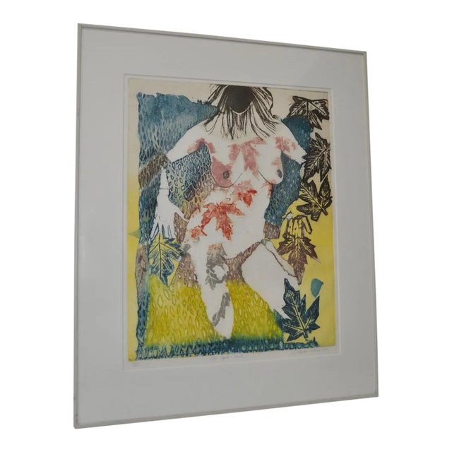 Circa 1986 Sasha Wasko "Life Cycle - Fall" Aquatint Etching For Sale