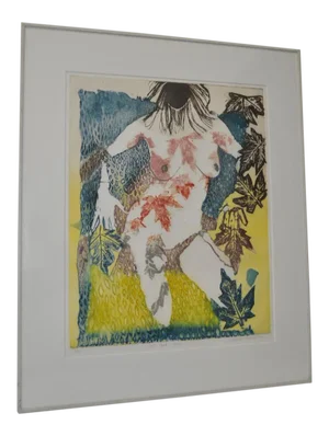 Circa 1986 Sasha Wasko "Life Cycle - Fall" Aquatint Etching