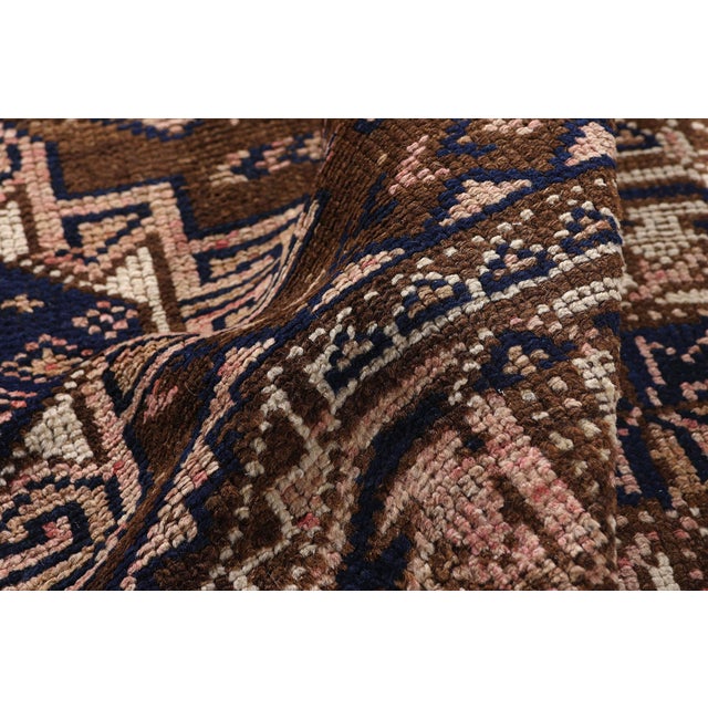 Late 19th Century Persian Shiraz Rug Runner, 03'10 X 12'05 For Sale In Dallas - Image 6 of 10