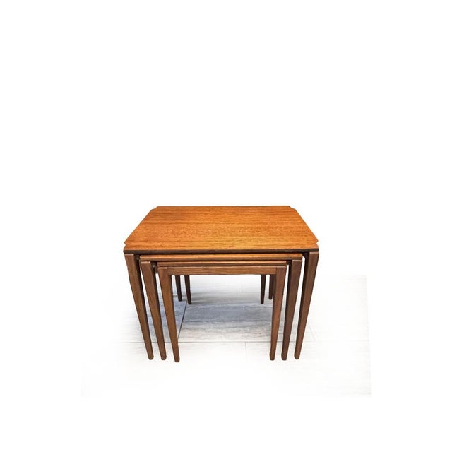 Mid-Century Modern Teak Nesting Tables by Richard Hornby for Fyne Ladye, 1960s, Set of 3 For Sale - Image 13 of 13