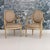 A rare pair of 18th c. French Louis XVI fauteuils in original paint by Pierre REMY (1724-98). Chairs are circa 1780....