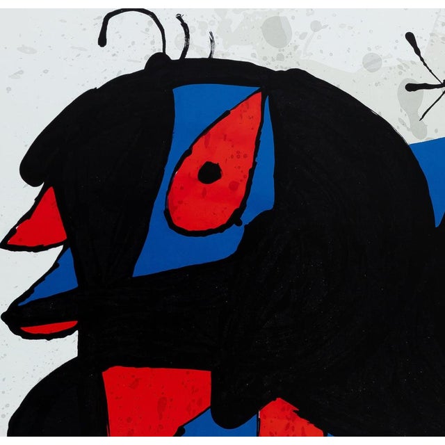 Oiseau Au Bec Rouge Poster after Joan Miro For Sale - Image 4 of 6