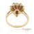 18k(750) Yellow Gold Natural Diamond Ballerina Ruby Ring, Size 6.5 For Sale In New York - Image 6 of 14