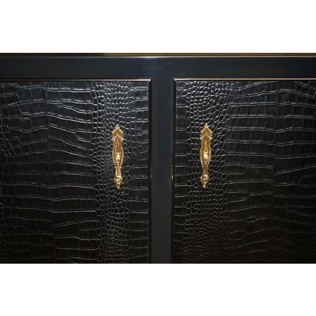Brook Street Chest of Drawers Sideboard in Alligator Leather from Ralph Lauren For Sale - Image 6 of 18