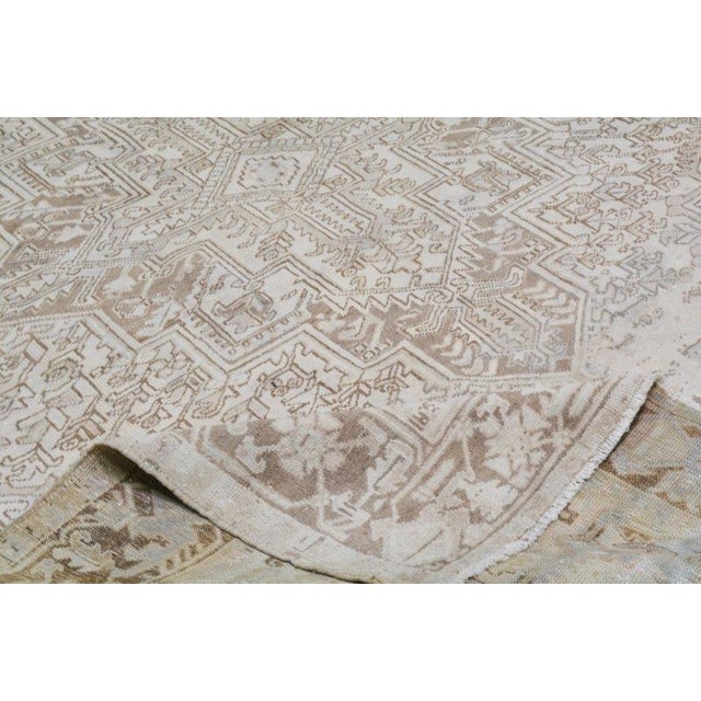 1950s Vintage Turkish Anatolian Hand Knotted Wool Rug, 7'4"x10'1" For Sale - Image 5 of 6
